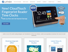 Tablet Screenshot of lathem.com